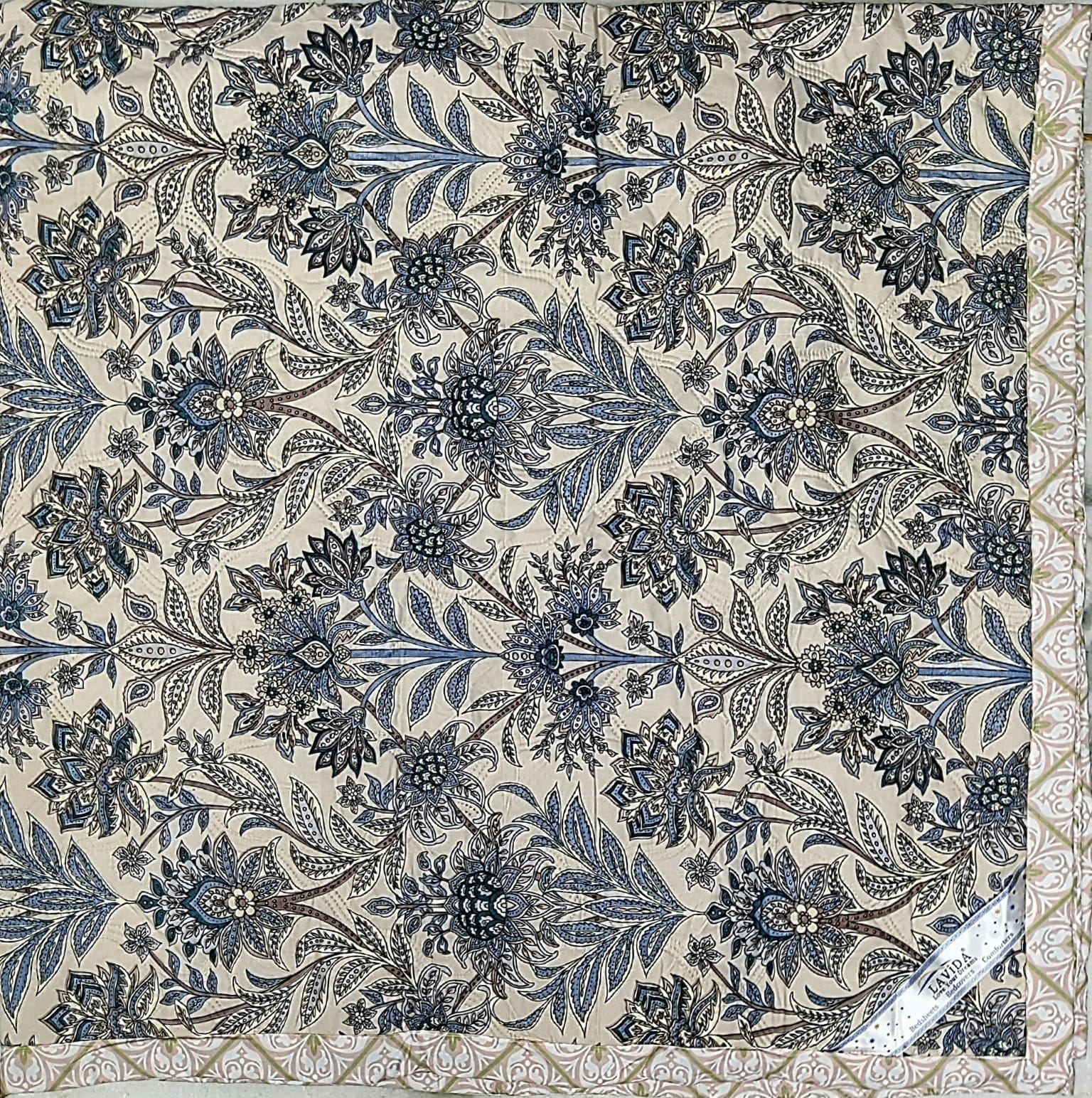 Floral batik comforter set