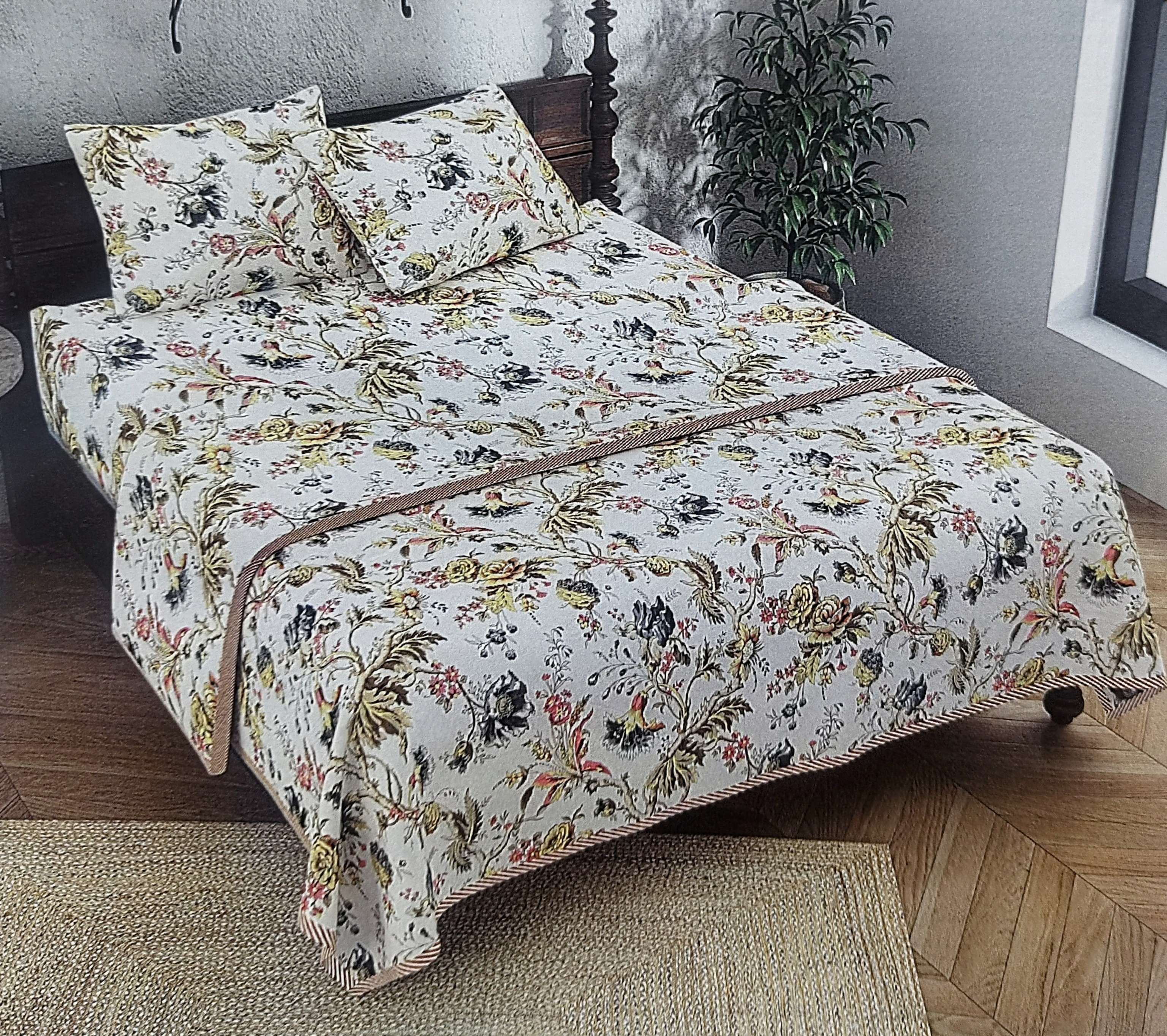 Floral Print Cotton Dohar