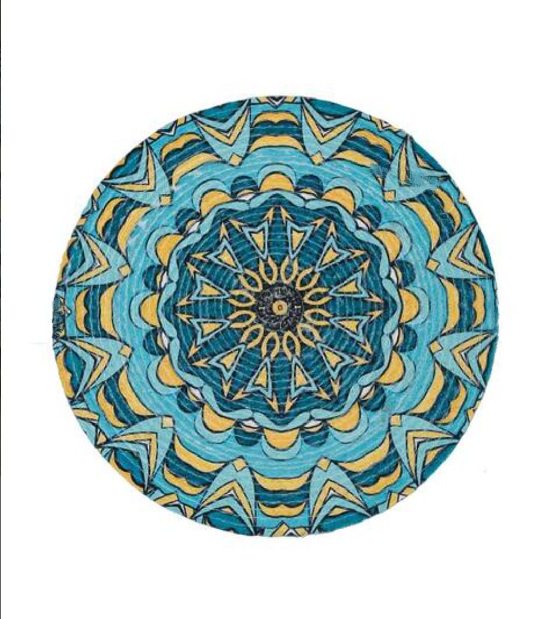Mandala print table mat