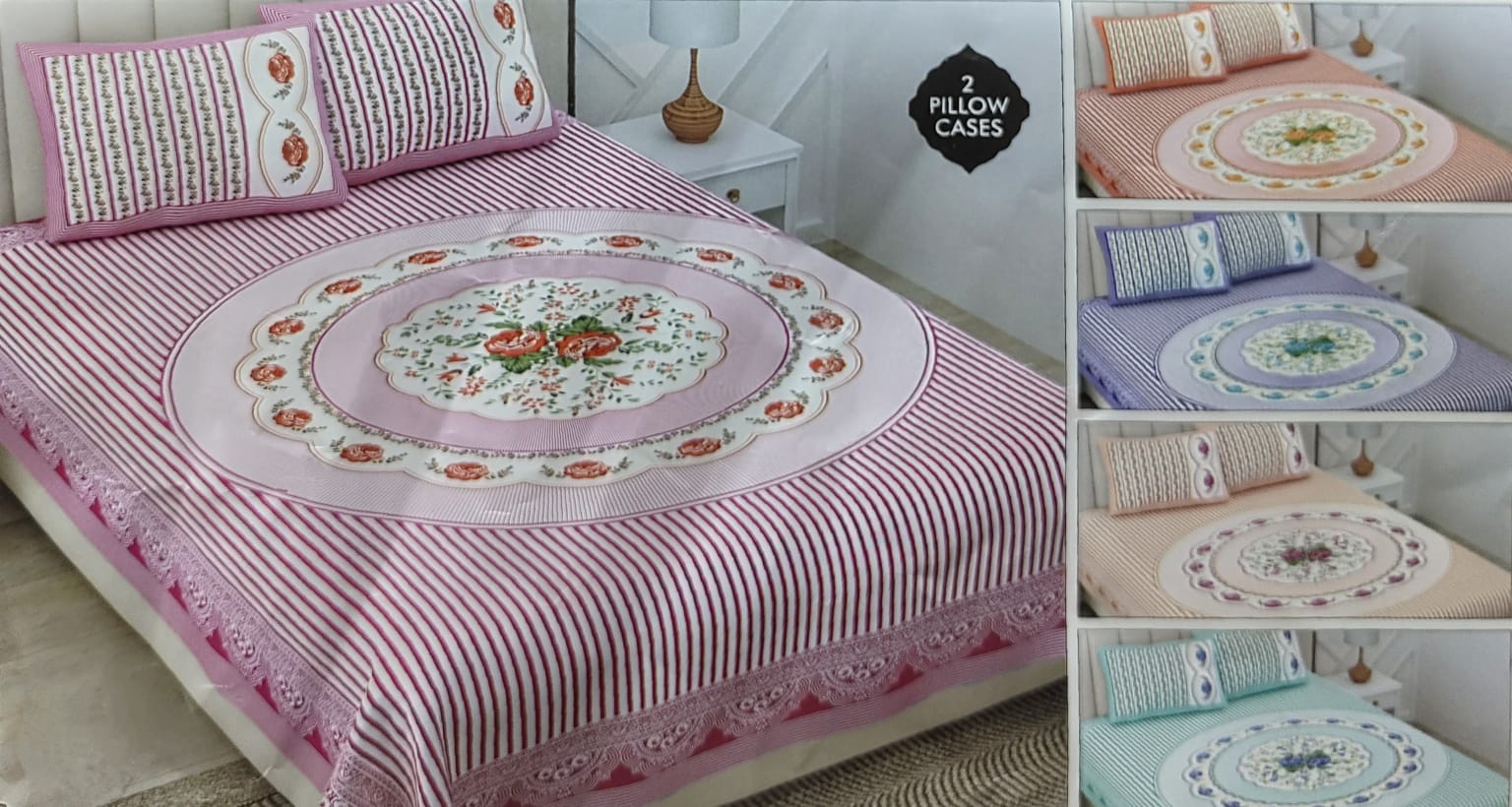 Floral Premium Cotton Bedsheet