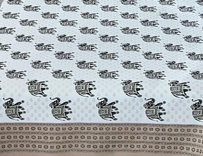 Elephant Print cotton Bedsheet